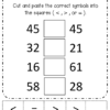 First Grade NO PREP Math Comparing Numbers Greater Than Less Than Worksheet Pack - Image 3