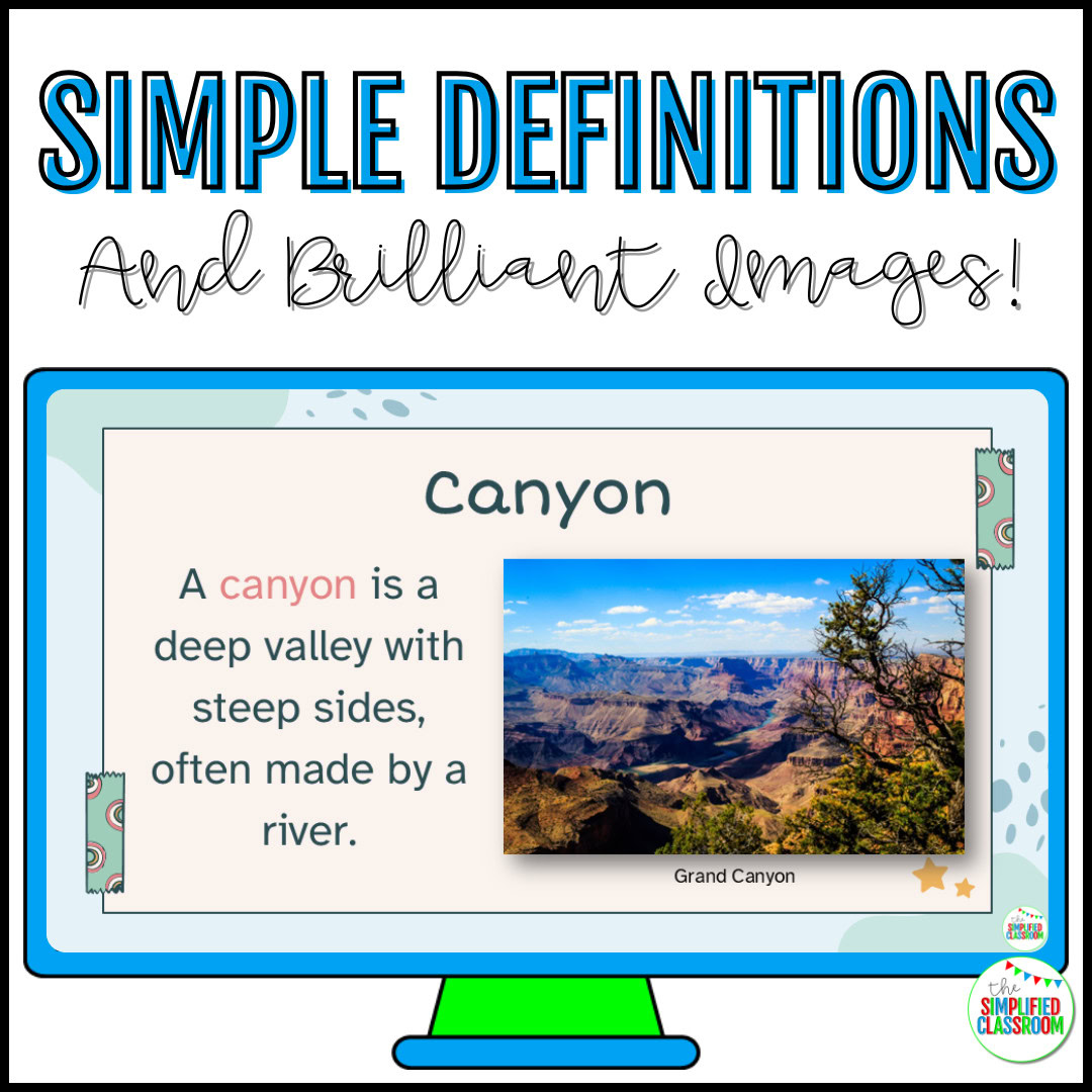 Editable PowerPoint slide from Geography Landforms & Landscapes Slides set, ready for classroom instruction.