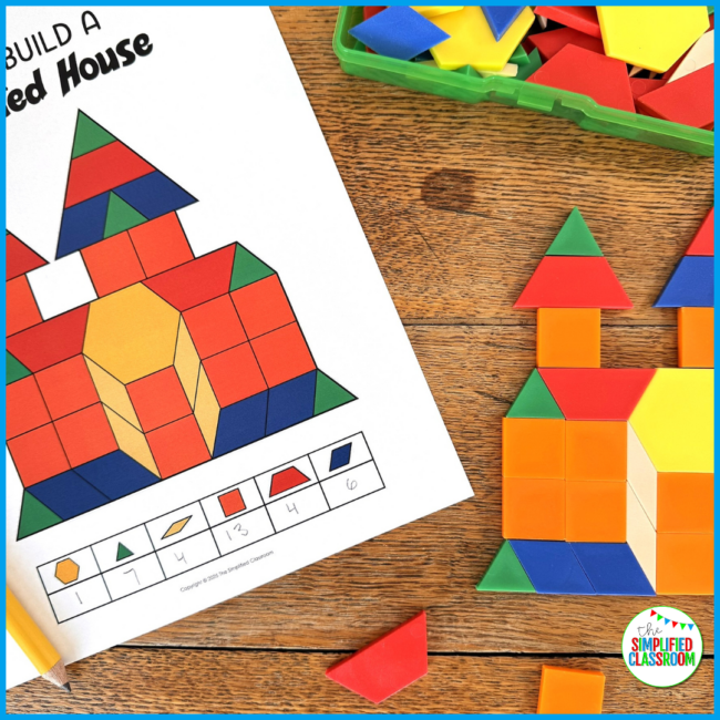 Halloween Tangrams Pattern Block Mats - Printable Templates, Activities, Puzzles - Image 4