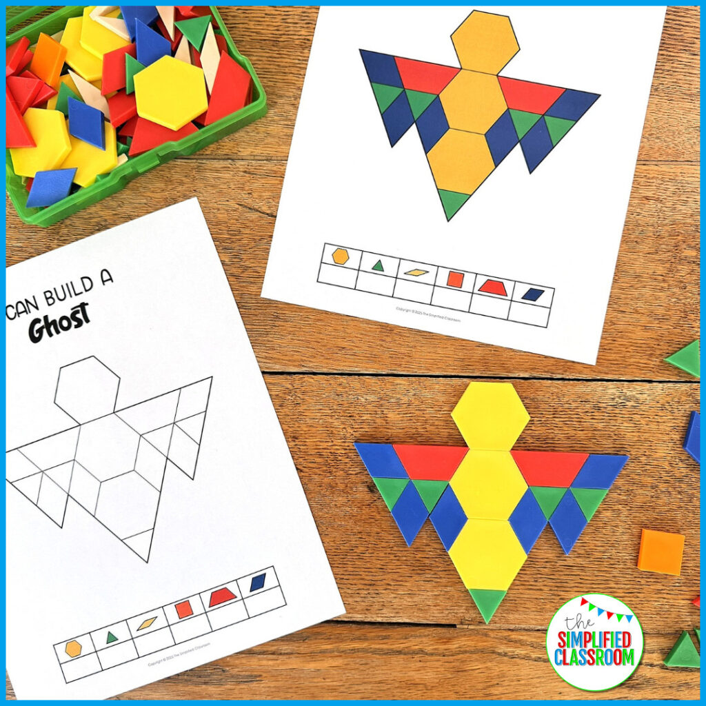 Halloween Tangrams Pattern Block Mats - Printable Templates, Activities ...