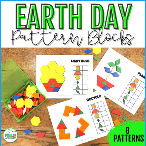 Earth Day Pattern Blocks Spring Tangrams Pattern Blocks Mats Printable Tangrams
