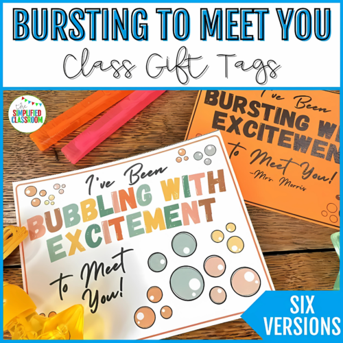 Bubbling With Excitement to Meet You & Bursting With Excitement to Meet You Tags