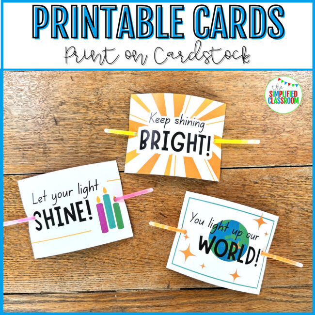 Glow Day or Halloween Cards for Glow Sticks - Image 2