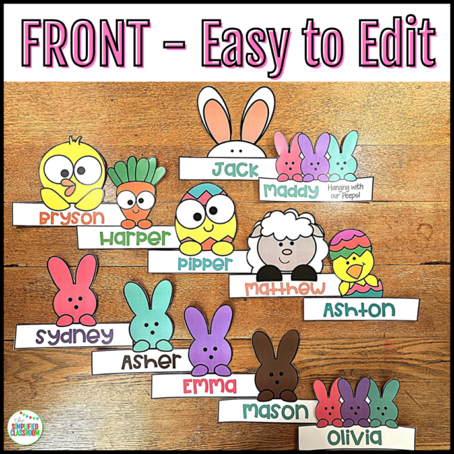 Easter Bunny Headband Easter Crown Easter Hats Craft Peep Day Hat Cut & Paste - Image 3