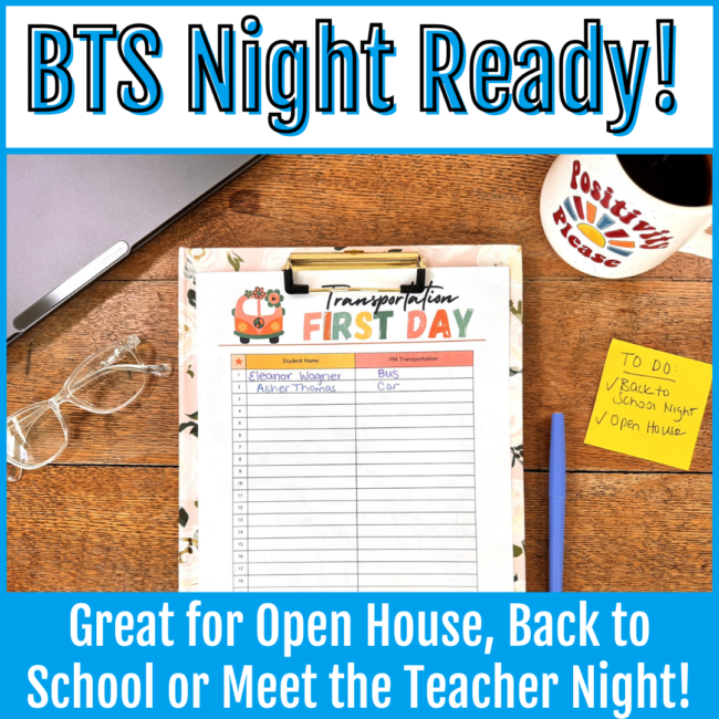 How Will Your Child Get Home on the First Day of School Form Transportation List - Image 2