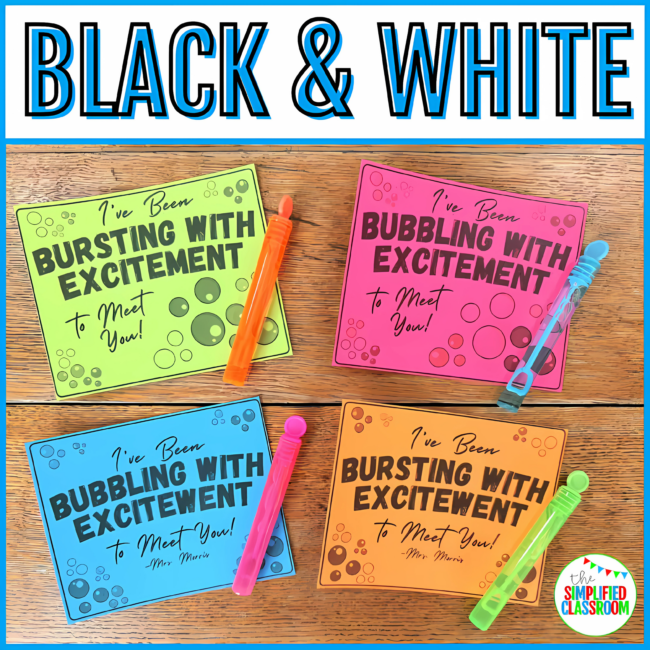 Bubbling With Excitement to Meet You & Bursting With Excitement to Meet You Tags - Image 4