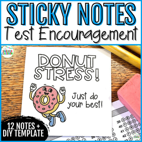 Testing Motivation Cards State Testing Motivational Notes Sticky Note Printables