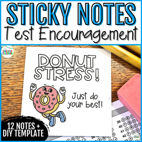 Testing Motivation Cards State Testing Motivational Notes Sticky Note Printables