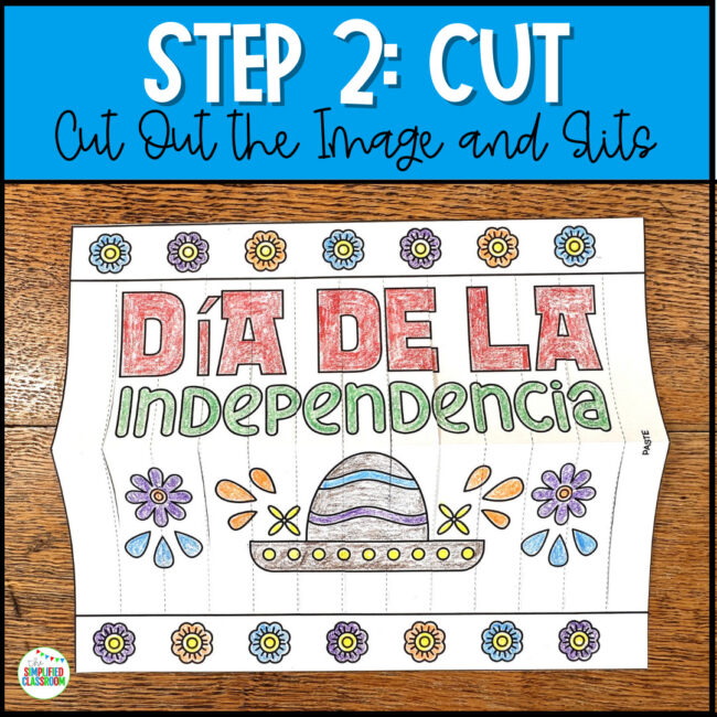 Colorful paper lantern craft for Mexican Independence Day activities