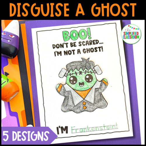 Disguise a Ghost Halloween Craft Ghost Craft Template The Ghost in Disguise