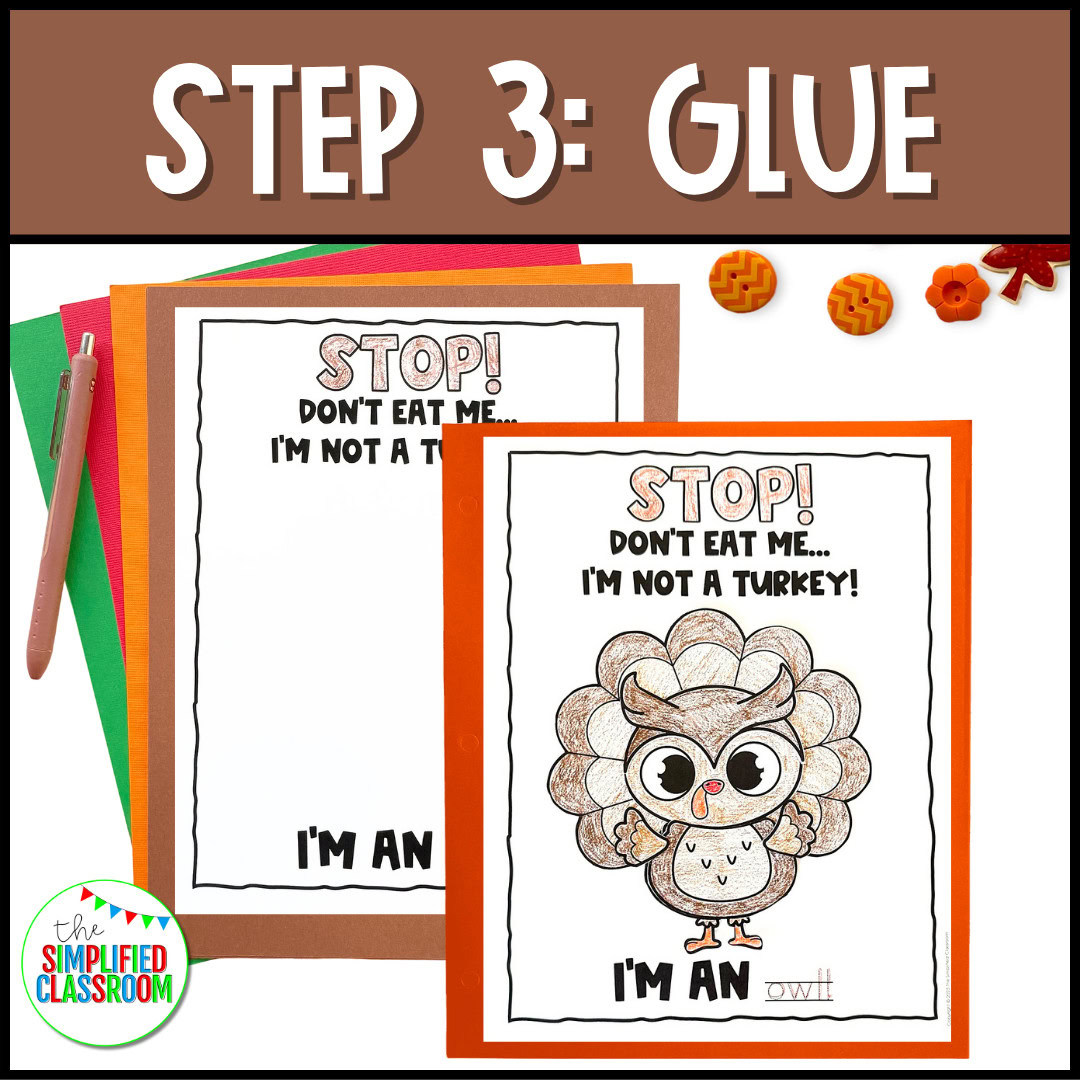Printable Disguise a Turkey Craft sheets
