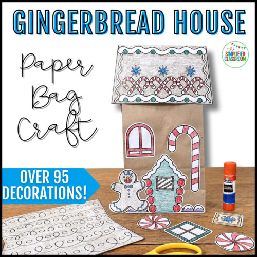 gingerbread houses using paper bags