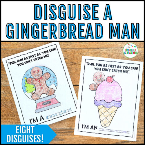 Gingerbread in Disguise craft templates