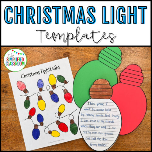 Printable Christmas light bulb template for kids’ holiday crafts