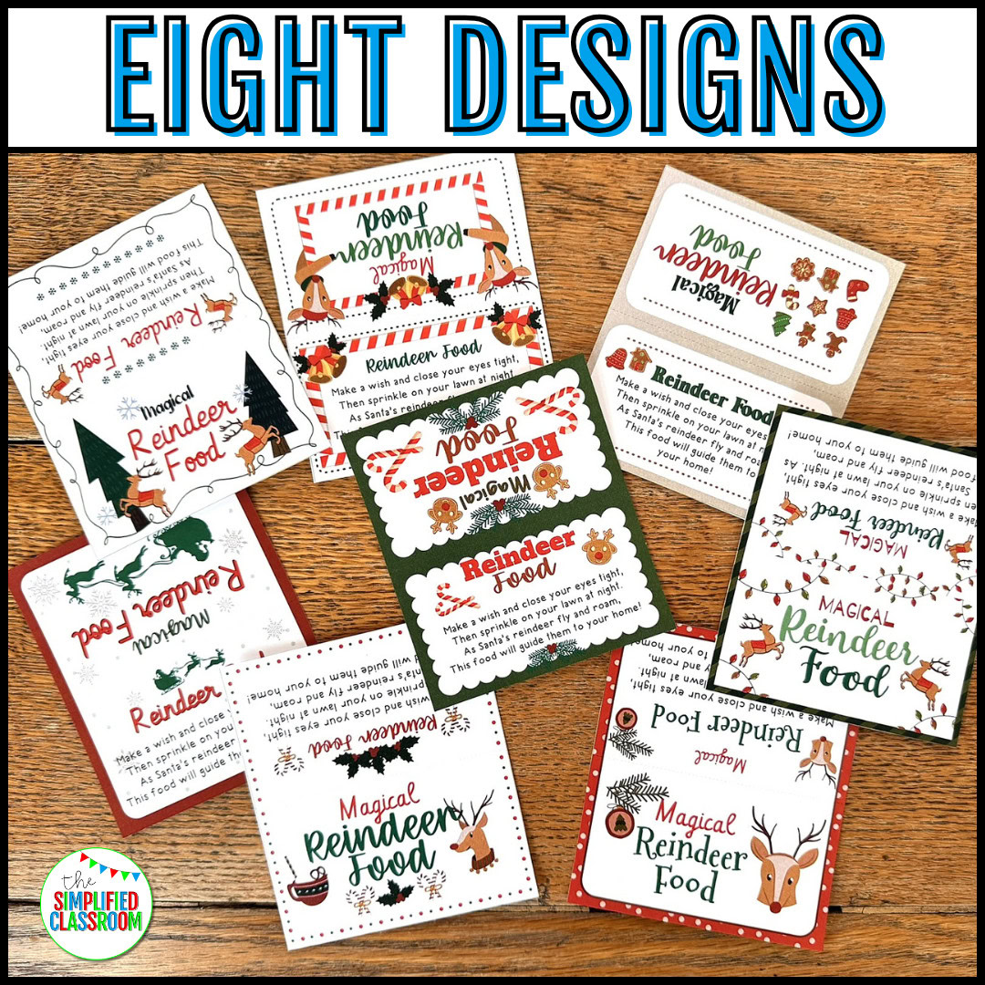 Reindeer Food Tag Printable Magical Christmas Eve Treat for Kids - Image 2