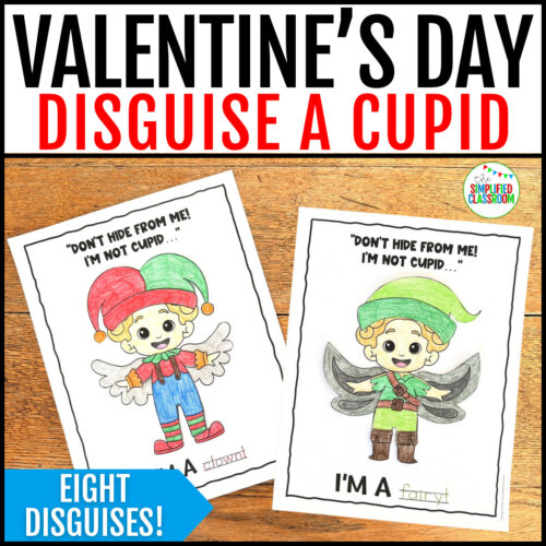 Disguise a cupid craft printable